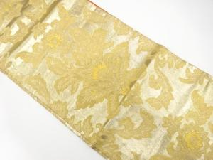 アンティーク　花更紗模様織り出し名古屋帯（着用可）